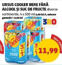 Penny URSUS COOLER BERE FĂRĂ ALCOOL ȘI SUC DE FRUCTE Ofertă