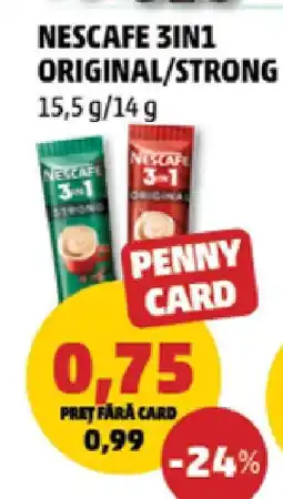 Penny NESCAFE 3IN1 ORIGINAL/STRONG Ofertă
