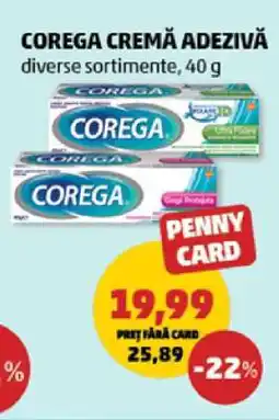 Penny COREGA CREMĂ ADEZIVĂ Ofertă
