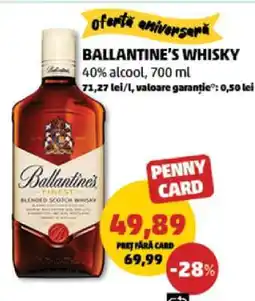 Penny Ballantine's Whisky Ofertă