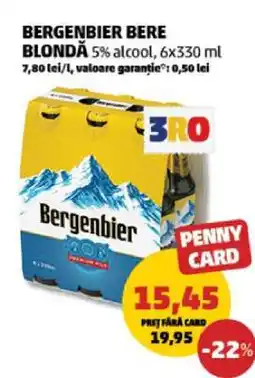 Penny BERGENBIER Bere blondă Ofertă