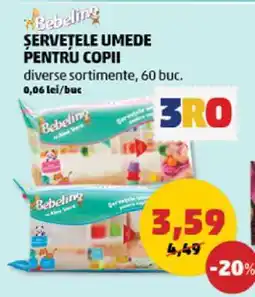 Penny Șervețele umede pentru copii Ofertă