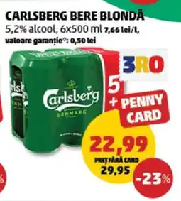 Penny CARLSBERG Bere blondă Ofertă