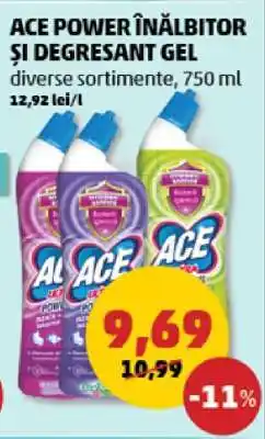 ACE Power Înălbitor și Degresant Gel