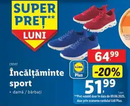 Lidl Încălțăminte sport Ofertă