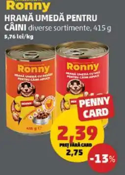 Penny Ronny Hrană Umedă pentru Câini Ofertă