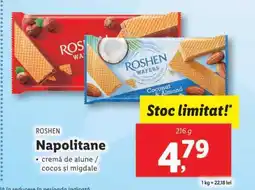 Lidl Napolitane Roshen Ofertă