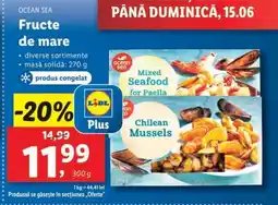 Lidl Ocean Sea Fructe de mare Ofertă