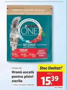 Lidl Purina One Hrană uscată pentru pisici sterile Ofertă