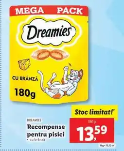 Lidl Dreamies Recompense pentru pisici cu brânză Ofertă