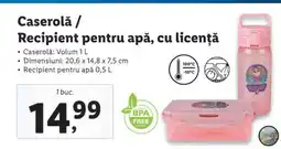Lidl Caserolă / Recipient pentru apă, cu licență Ofertă