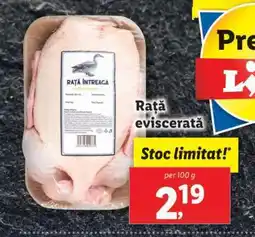 Lidl Rață eviscerată Ofertă