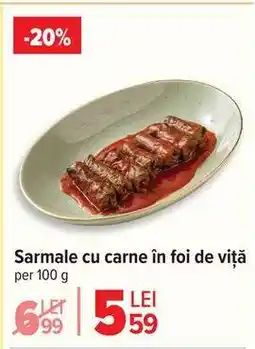 Carrefour Sarmale cu carne în foi de viță Ofertă