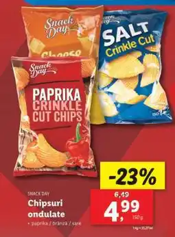 Lidl Snack Day Chipsuri ondulate Ofertă