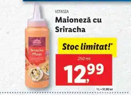 Lidl VITASIA Maioneză cu Sriracha Ofertă