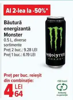 Carrefour Băutură energizantă Monster Ofertă