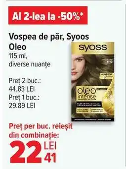 Carrefour Vopsea de păr, Syoss Oleo Ofertă