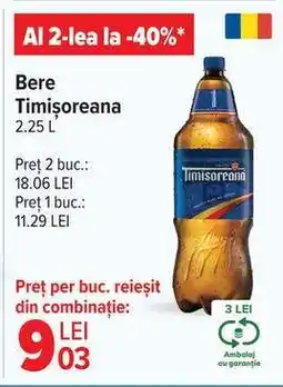 Carrefour Bere Timisoreana Ofertă