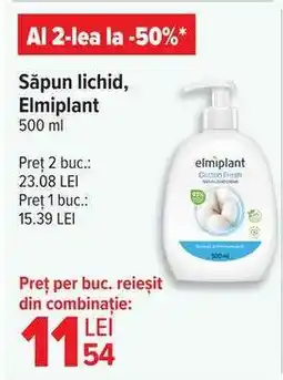 Carrefour Săpun lichid, Elmiplant Ofertă