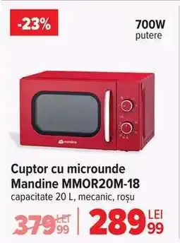 Carrefour Cuptor cu microunde Mandine MMOR20M-18 Ofertă