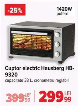 Carrefour Cuptor electric Hausberg HB-9320 Ofertă