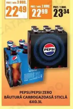 Auchan Pepsi/pepsi zero băutură carbogazoasă sticlă Ofertă
