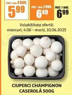 Auchan Ciuperci champignon caserolă Ofertă