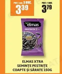 Auchan Elmas xtra seminte pestrite coapte și sărate Ofertă