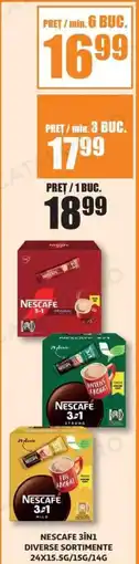 Auchan Nescafe 3in1 diverse sortimente Ofertă