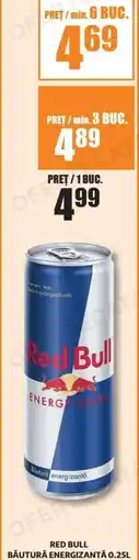 Auchan Red bull băutură energizantă Ofertă
