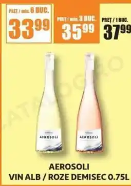 Auchan Aerosoli vin alb/roze demisec Ofertă