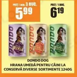 Auchan Dondo dog hrana umedă pentru câini la conservă Ofertă
