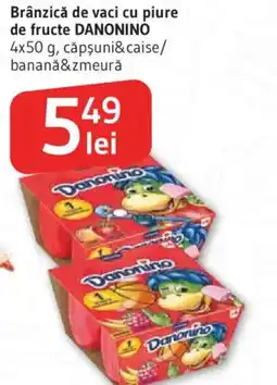 Supeco Brânzică de vaci cu piure de fructe DANONINO Ofertă