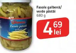 Supeco Fasole galbenǎ/ verde păstăi Ofertă