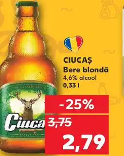 Kaufland CIUCAȘ Bere blondă Ofertă