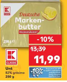 Kaufland Unt 82% grăsime Ofertă