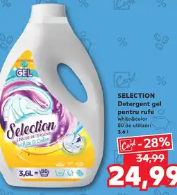 Kaufland SELECTION Detergent gel pentru rufe white&color Ofertă
