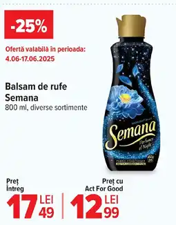 Balsam de rufe Semana