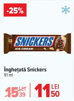 Carrefour Market Îngheţată Snickers Ofertă