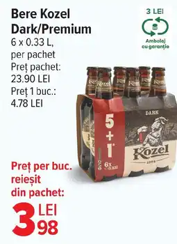 Carrefour Market Bere Kozel Dark/Premium Ofertă