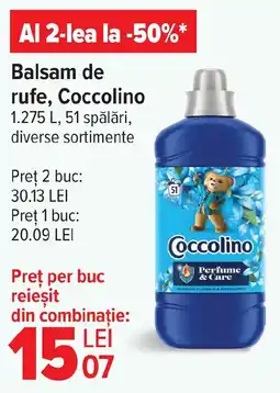 Carrefour Market Balsam de rufe, Coccolino Ofertă