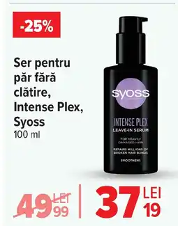 Carrefour Market Ser pentru păr fără clătire, Intense Plex, Syoss Ofertă
