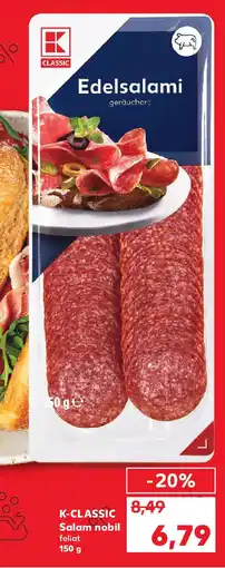 Kaufland K-CLASSIC Salam nobil feliat Ofertă