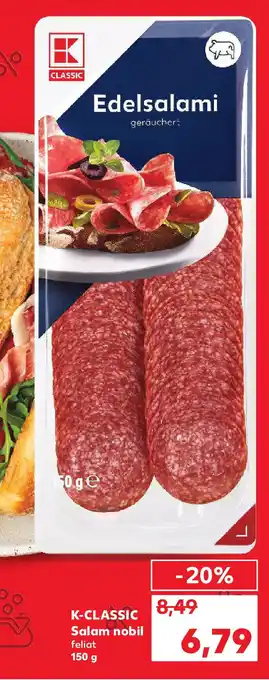 Kaufland K-CLASSIC Salam nobil feliat Ofertă