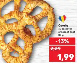 Kaufland Covrig cu caşcaval proaspăt copt Ofertă