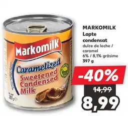 Kaufland MARKOMILK Lapte condensat Ofertă