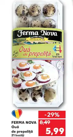 Kaufland FERMA NOVA Oua de prepeliţă Ofertă