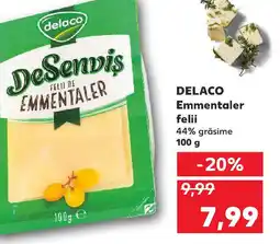 Kaufland DELACO Emmentaler felii Ofertă