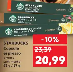 Kaufland STARBUCKS Capsule espresso Ofertă