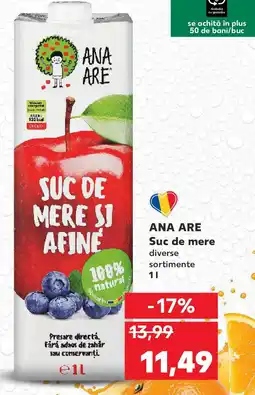 Kaufland ANA ARE Suc de mere Ofertă